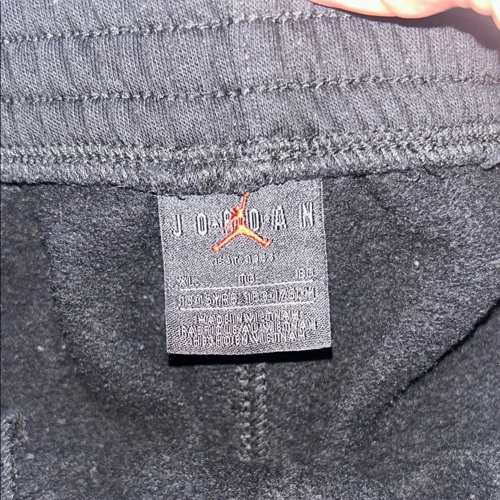Jordan Kids Black Joggers with Logo
